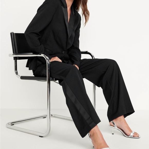 Extra High Waisted Tuxedo Wide-Leg Pants - Picture 3 of 10